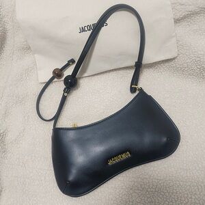 Jacquemus Black Leather Shoulder Bag